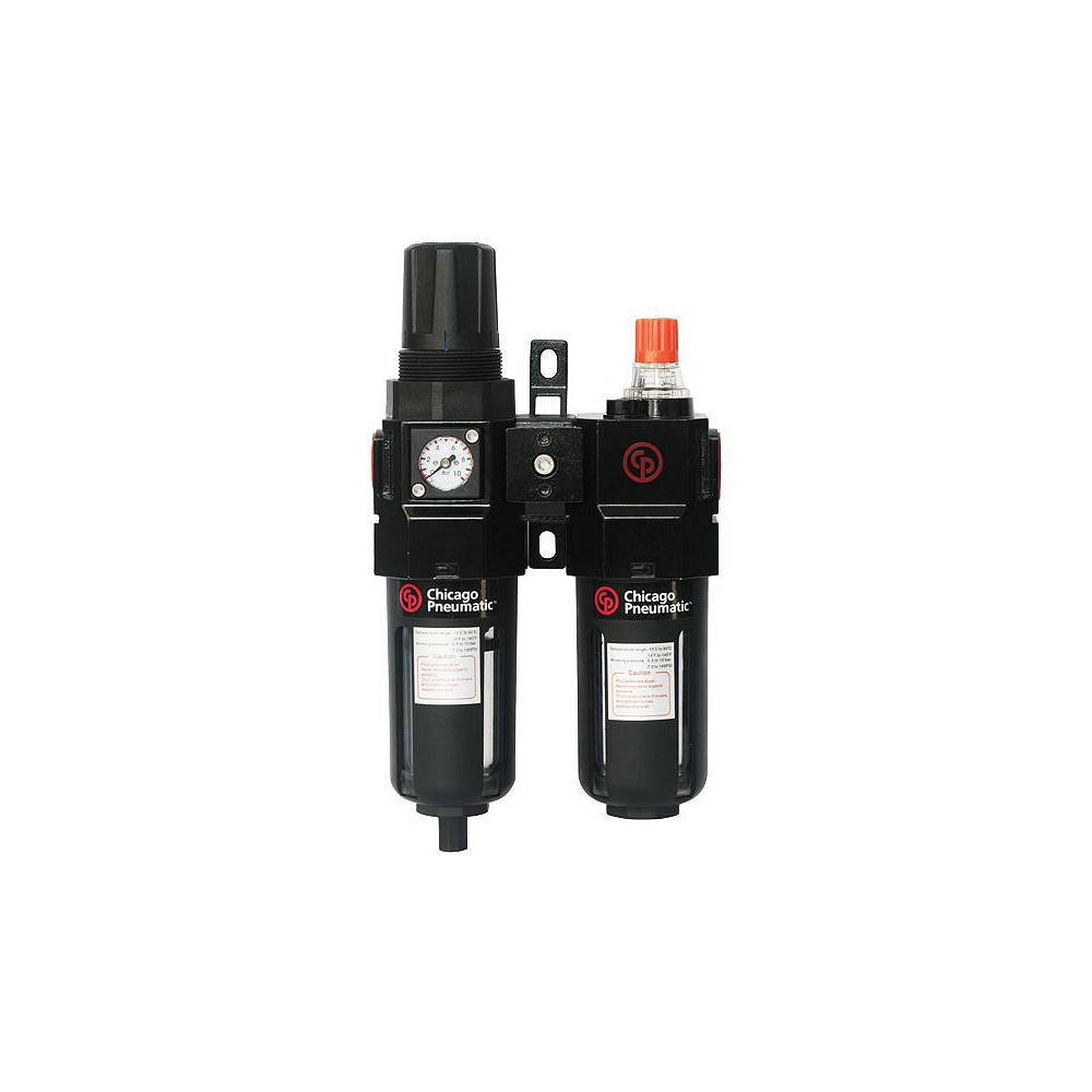 FILTER-REGULAATOR-ÕLITAJA 1/2", 2640L/MIN, 0-15BAR BSP-KEERE CHICAGO PNEUMATIC