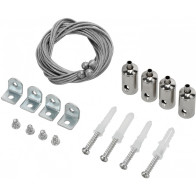 VALGUSTITE RIPUTAMISE TROSSI KOMPLEKT (TKX1M TROSS +TÜÜBEL +FIKSAATORID) KOBI