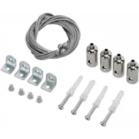VALGUSTITE RIPUTAMISE TROSSI KOMPLEKT (TKX1M TROSS +TÜÜBEL +FIKSAATORID) KOBI
