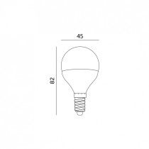 230V PIRN LED E14 MB 4,5W 420LM SOE VALGUS 3000K 45X85MM KOBI