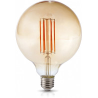 230V PIRN LED FILA E27 FG125 7W 800LM SOE VALGE 3000K 124X171MM DECO 360° KOBI