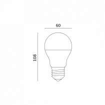 230V PIRN LED E27 GS 7W 650LM SOE VALGUS 3000K 60X108MM KOBI