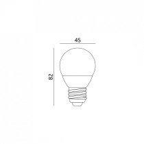 230V PIRN LED E27 MB 4,5W 420LM NEUTRAALVALGE 4000K 45X82MM KOBI