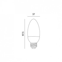 230V PIRN LED E27 SW 7W 525LM SOE VALGUS 3000K 37X98MM LED2B