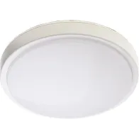 230V LED PLAFOON/VALGUSTI TAURUS, VALGE 27W 120° 1750LM 4000K Ø350 IP44 KOBI