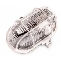 230V PLAFOON/VALGUSTI SOMA PLASTIK OVAAL KLAASKUPLIGA VALGE E27 MAX60W IP44 KOBI