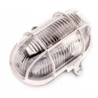230V PLAFOON/VALGUSTI SOMA PLASTIK OVAAL KLAASKUPLIGA VALGE E27 MAX60W IP44 KOBI