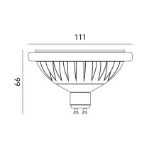 230V PIRN LED GU10 12W 960LM NEUTRAALVALGE 4000K 111X66MM ES111 KOBI