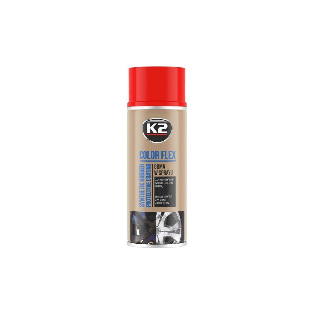 K2 COLOR FLEX EEMALDATAV KUMMISPREI PUNANE 400ML/AE