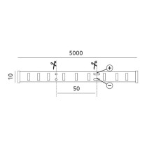 12V LED RIBA TRAMO 2835 300LED NEUTRAALVALGE 4000K IP20 5M KOBI