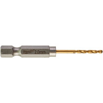 METALLIPUUR 2,0MM 2TK 1/4" LÖÖGIKINDEL SHOCKWAVE HSS-G TIN MILWAUKEE