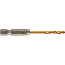 METALLIPUUR 3,5MM 2TK 1/4" LÖÖGIKINDEL SHOCKWAVE HSS-G TIN MILWAUKEE