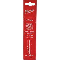 METALLIPUUR 1,0MM 2TK RED COBALT HSS-G DIN 338 MILWAUKEE