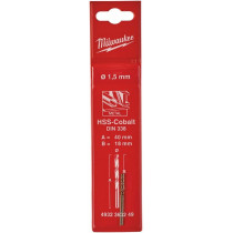 METALLIPUUR 1,5MM 2TK RED COBALT HSS-G DIN 338 MILWAUKEE