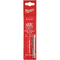 METALLIPUUR 3,2MM 2TK RED COBALT HSS-G DIN 338 MILWAUKEE