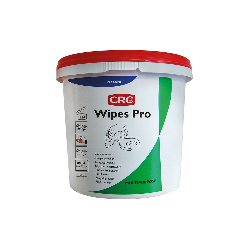 CRC WIPES PRO UNIVERSAALSED PUHASTUSLAPID 100TK/ÄMBER