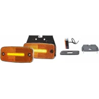 KÜLJETULI RIBA-LED 12/24V, 110X52MM KOLLANE JALAGA