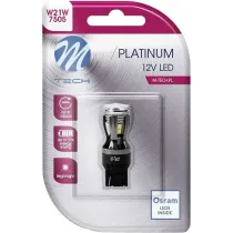 12V/24V T20 LED PIRN 3,9W W21W CANBUS PLATINUM BLISTER 1TK (OSRAM LED) M-TECH