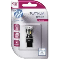 12V/24V T20 LED PIRN 3,9W W21W CANBUS PLATINUM BLISTER 1TK (OSRAM LED) M-TECH