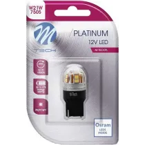 12V/24V T20 LED PIRN 3,9W W21W CANBUS PLATINUM BLISTER 1TK (OSRAM LED) M-TECH