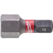 TRELLIOTSIK 10MM KUUSKANT 25MM 1/4" 2TK SHOCKWAVE IMPACT DUTY™ MILWAUKEE