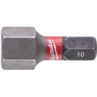 TRELLIOTSIK 10MM KUUSKANT 25MM 1/4" 2TK SHOCKWAVE IMPACT DUTY™ MILWAUKEE