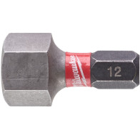 TRELLIOTSIK 12MM KUUSKANT 25MM 1/4" 2TK SHOCKWAVE IMPACT DUTY™ MILWAUKEE