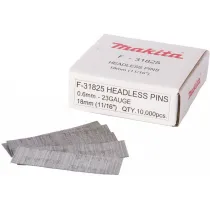 PIN NAELAD 0,6X18MM, 23GA, TERAS, 10000TK DPT353, PT354Z AF5000HP MAKITA