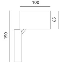 230V VÄLISVALGUSTI SEINALE QUAZAR 15 MUST GU10 MAX 35W IP44 KOBI