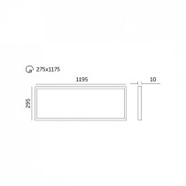 230V LED PANEEL NELIO 30X120 3400LM 40W NEUTRAALVALGE 4000K IP20 KOBI