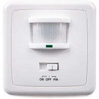 230V LIIKUMISANDUR LX01 SEINALE/HARUTOOSI VALGE 80X80MM IP20 KOBI