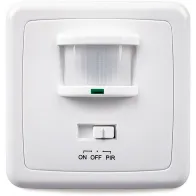 230V LIIKUMISANDUR LX01 SEINALE/HARUTOOSI VALGE 80X80MM IP20 KOBI