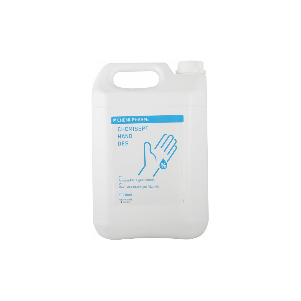 CHEMISEPT HAND DES ANTISEPTILINE GEEL KÄTELE (DESO) 5L CHEMI-PHARM