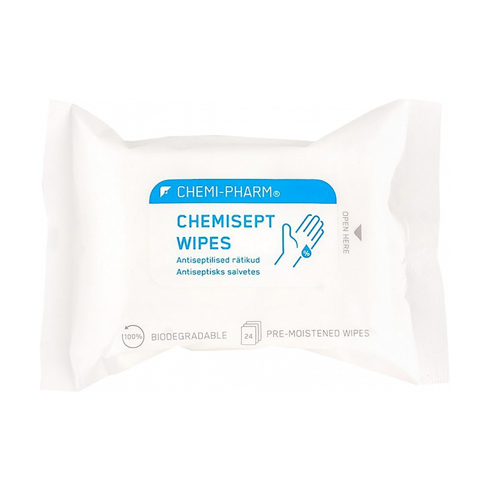 CHEMISEPT WIPES ANTISEPTILISED LAPID (DESO) 24TK CHEMI-PHARM