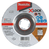 LIHVKETAS 125X6MM, X-LOCK (WA36N) INOX 1TK MAKITA