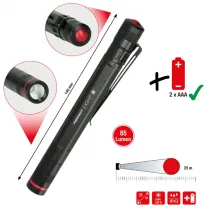 TASKULAMP "PLIIATS" TÜÜPI, 1W CREE LED, 2XAA KS TOOLS