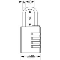 TABALUKK NUMBRIKOODIGA 7640EUR 40MM MASTER LOCK