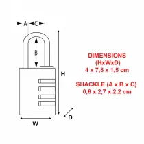 TABALUKK NUMBRIKOODIGA 7640EUR 40MM MASTER LOCK