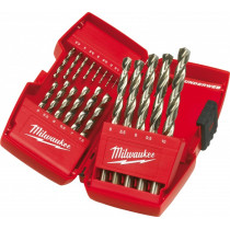 19-OS. HSS-G MET. PUURIDE KOMPL. 1,0-10,0MM THUNDERWEB DIN338 MILWAUKEE