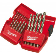 19-OS. HSS-G MET. PUURIDE KOMPL. 1,0-10,0MM THUNDERWEB DIN338 MILWAUKEE