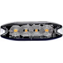 STROBO VILKUR KOLLANE 4-LED 12/24V, MADAL 98X30X8MM