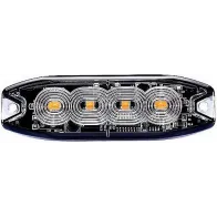 STROBO VILKUR KOLLANE 4-LED 12/24V, MADAL 98X30X8MM