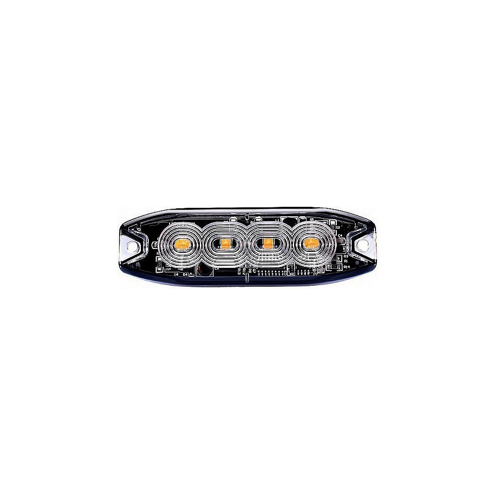 STROBO VILKUR KOLLANE 4-LED 12/24V, MADAL 98X30X8MM