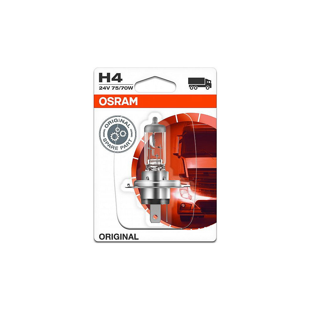 24V H4 PIRN 75/70W P43T ORIGINAL BLISTER 1TK OSRAM