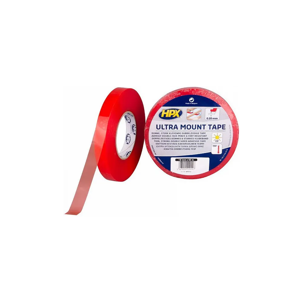 KAHEPOOLNE TEIP LÄBIPAISTEV 1600 19MMX10M ULTRA MOUNT HPX