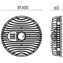 230V VALGUSTI RIO 200W 110° 22000LM 4000K Ø300MM IP65 IND. (SAMSUNG LED) NEXUS