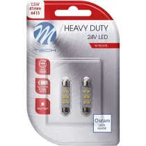24V SV8,5-8 LED PIRN 0,77W 41MM C5W HEAVY DUTY BLISTER 2TK (OSRAM LED) M-TECH