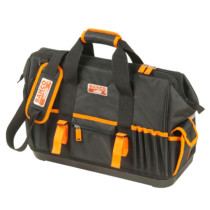 Closed toolbag with multiple internal and external pockets and hard plastic bottom 19" 470x230x370mm