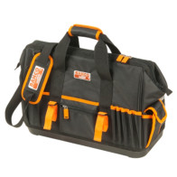 Closed toolbag with multiple internal and external pockets and hard plastic bottom 19" 470x230x370mm