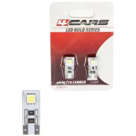 12V T10 LED PIRN W5W CANBUS VALGE BLISTER 2TK 4CARS